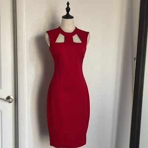 Cache red bodycon By Cache Contour collection. Size 2